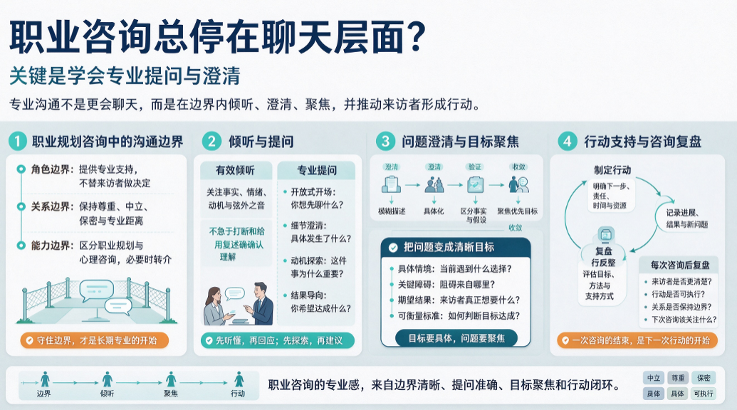 职业咨询总停在聊天层面？关键是学会专业提问与澄清(图1)