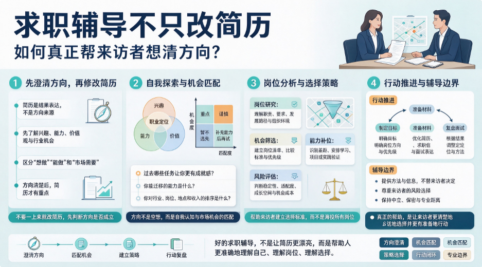 求职辅导不只改简历，如何真正帮来访者想清方向？(图1)