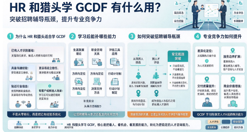 HR 和猎头学 GCDF 有什么用？突破招聘辅导瓶颈，提升专业竞争力(图1)